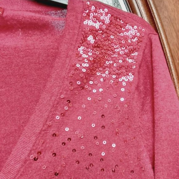 Merona Fuschia Pink Sweater Size XL - Picture 3 of 6